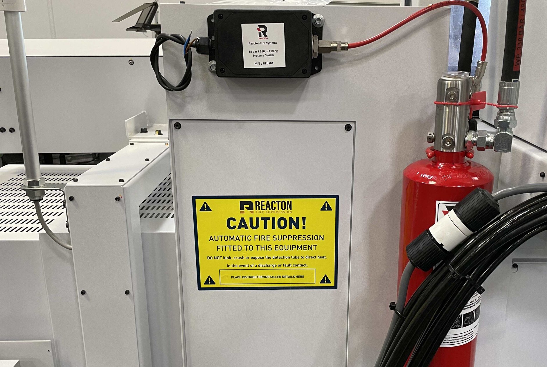 Machine Gun Protection Fire Reacton Fire Suppression Protecting Valuable CNC Machines